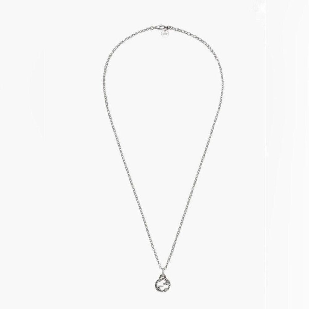 New Full Set Gucci Interlocking G Necklace  Sterling Silver